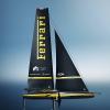 Ferrari apuesta por el gris oscuro y el amarillo para decorar su primer barco ultrarrápido